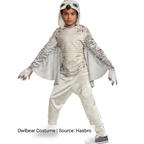 Hasbro | Costumes | Hasbro Owlbear Kids Costume White And Gray | Poshmark